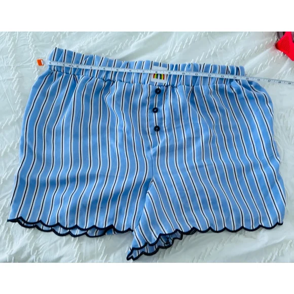 Women's RAE DUNN. Blue & White Striped Pajama Set M - Picture 6 of 7